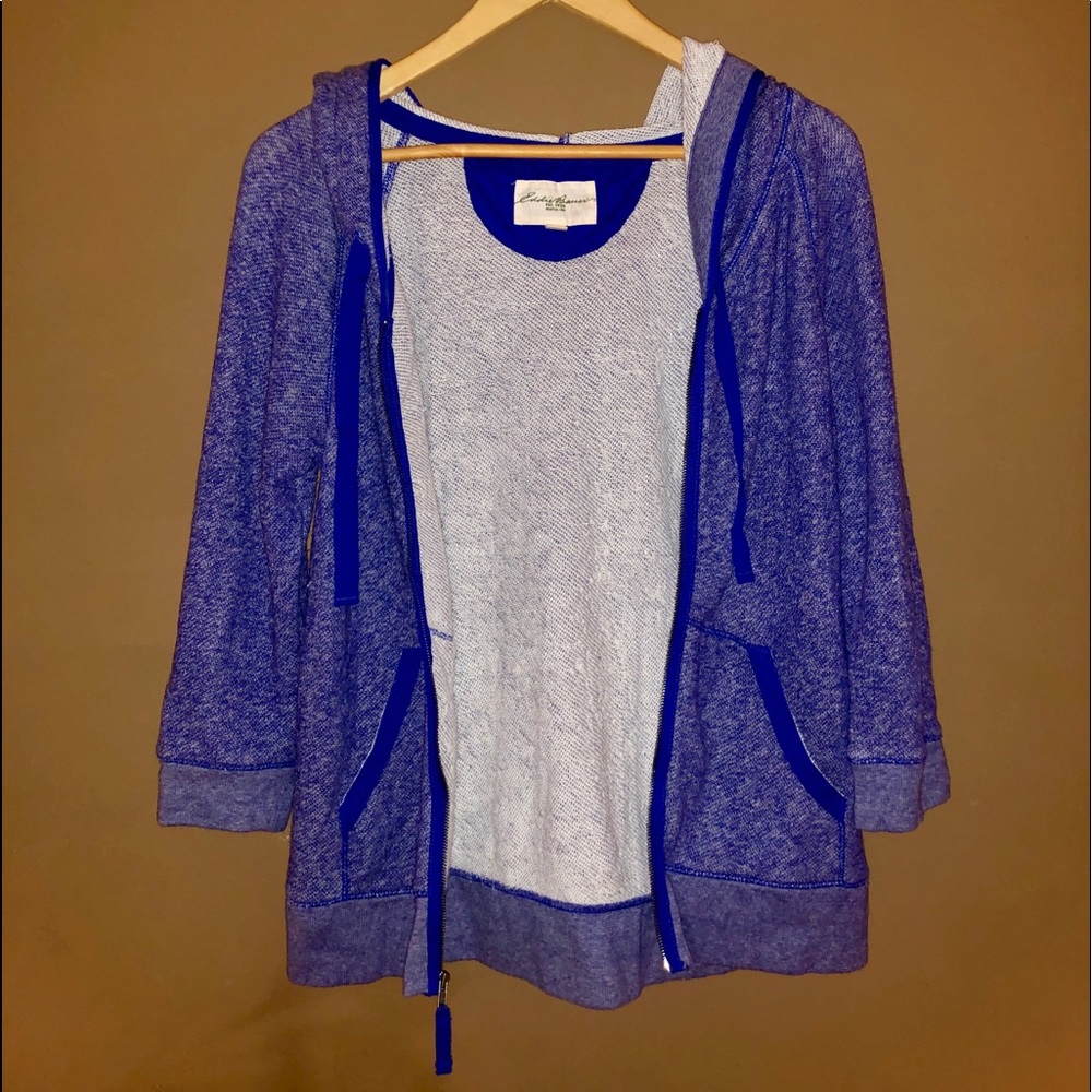 Eddie Bauer Three-Quarter Sleeve Hooded Jacket